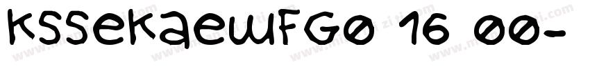 KSSEKAEWFG0 16 00字体转换